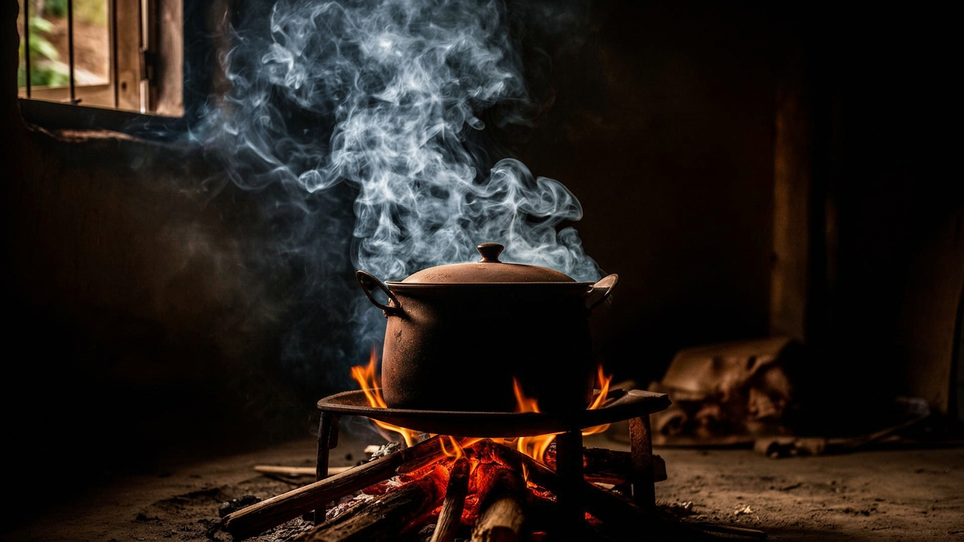 Wood-fire cooking and indoor smoke